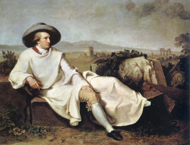 johann tischbein goethe in the campagna France oil painting art